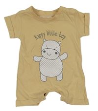 Béžový overal s hrochem Ergee