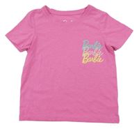 Růžové crop tričko Barbie