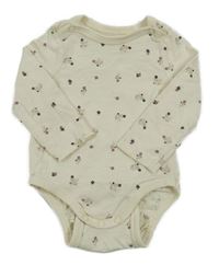 Béžové body s květinami Topomini