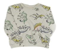 Biela mikina s diny Primark