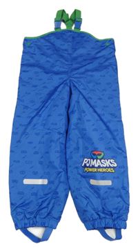 Modré šusťákové podšité laclové kalhoty s PJ Masks