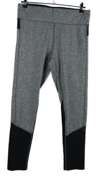 Dámske sivo-čierne športové legíny Georgew