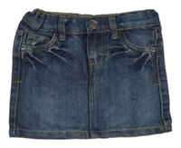 Tmavomodrá rifľová sukňa