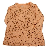 Korálové puntíkaté triko Lupilu