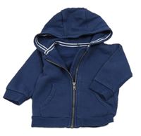 Tmavomodrá prepínaci mikina s kapucňou M&S