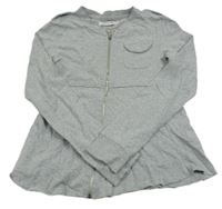 Sivá melírovaná prepínaci slabá mikina COKAS