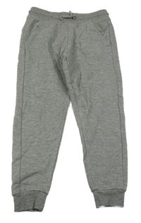 Sivé melírované tepláky Nutmeg