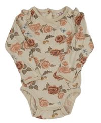 Béžové květované body a volánky H&M