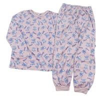 Světlerůžové plyšové pyžamo Stitch Disney
