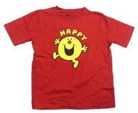 Červené tričko Mr. Happy
