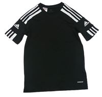 Černé funkční sportovní tričko s logem Adidas