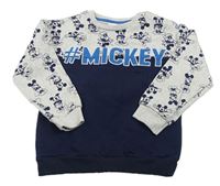 Tmavomodro-sivá mikina s Mickeym Disney