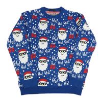 Tmavomodrý sveter so Santy George