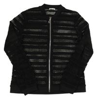 Čierna sieťovaná prepínaci mikina s River Island