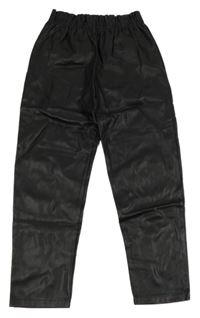 Čierne koženkové legíny Jeff&Co