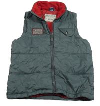 Sivá šušťáková prešívaná zateplená vesta Dopodopo