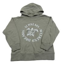 Sivá mikina so korytnačkou a kapucňou