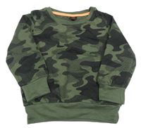 Kaki-čierna army mikina Kiki&Koko