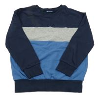 Tmavomodro-modro-sivá mikina Pepperts