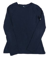 Tmavomodré triko H&M