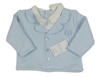 Nové - Světlemodro-biela vzorovaná mikina Matalan