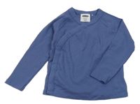 Modré rebrované zavinovací tričko Lily & Dan