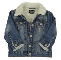 Modrá riflová zateplená bunda Denim 