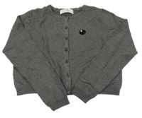 Sivý prepínaci crop sveter s flitrami H&M