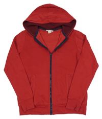 Červená prepínaci mikina s kapucňou H&M