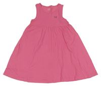 Ružové bavlnené šaty s motýly Topolino