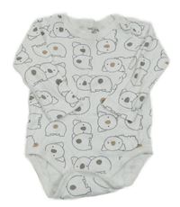Bílé body s koalami Fuar baby