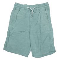 Světlezelené plátěné kraťasy H&M