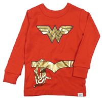 Červené triko s logem Wonder Women 