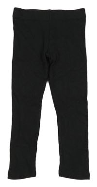Čierne rebrované legíny H&M