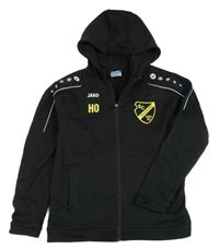 Čierna prepínaci futbalová mikina s kapucňou Jako