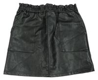 Čierna koženková sukňa Dunnes