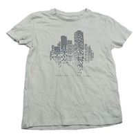 Svetlobéžové tričko s mrakodrapy jbc