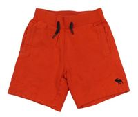 Červené teplákové kraťasy Abercrombie&Fitch