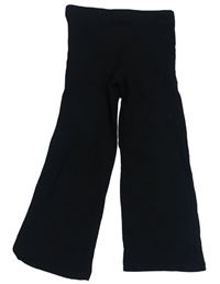 Čierne flare teplákové nohavice H&M