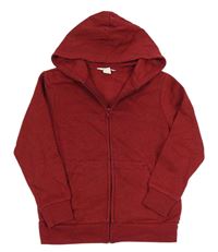 Vínová melírovaná prepínaci mikina s kapucňou H&M