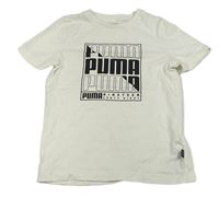 Bílé tričko s logy PUMA
