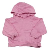 Ružová oversize mikina s vreckom a kapucňou PRIMARK