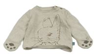Svetlobéžový melírovaný sveter s králíčkem - Peter Rabbit M&S