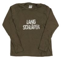 Tmavohnedé tričko s nápismi POCOPIANO