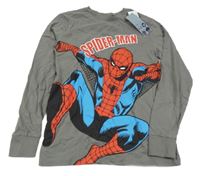 Nové - šedé pyžamové triko se Spider-manem Next