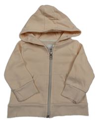 Světlepudrová prepínaci mikina s kapucňou RESERVED