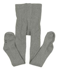 Sivé melírované teplákové pančuchy L&D