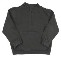 Tmavosivá mikina s vreckom F&F