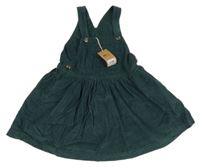 Nové - tmavosmaragdové menšestrové šaty Next