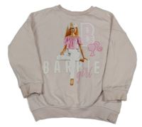 Světlerůžová oversize mikina s Barbie George